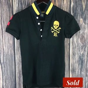 Rugby Ralph Lauren Polo Shirt Black XS